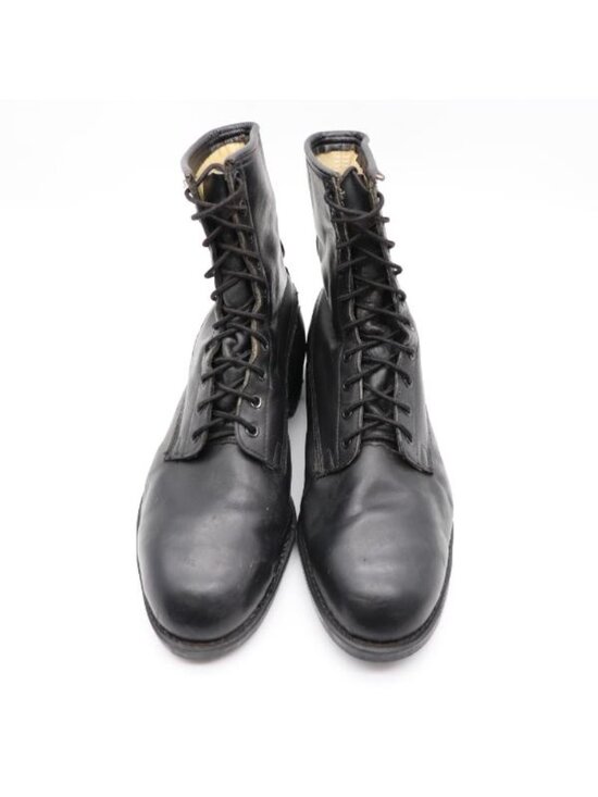 Addison Shoe Co Combat Boots Men\'s 12 W Steel Toe Black Military Shoes main image 8